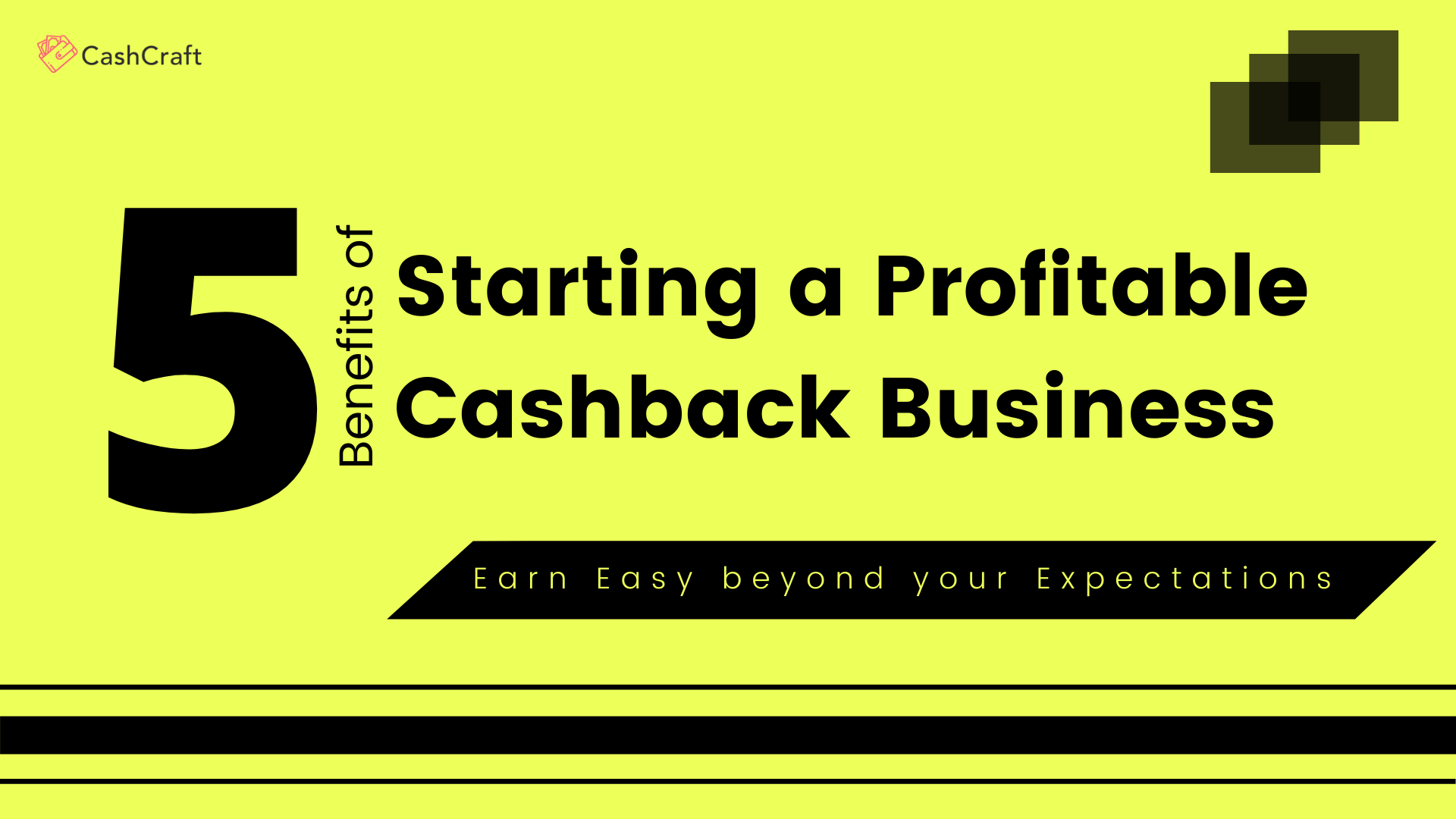 5 Major Benefits of Starting a Profitable Cashback Business
