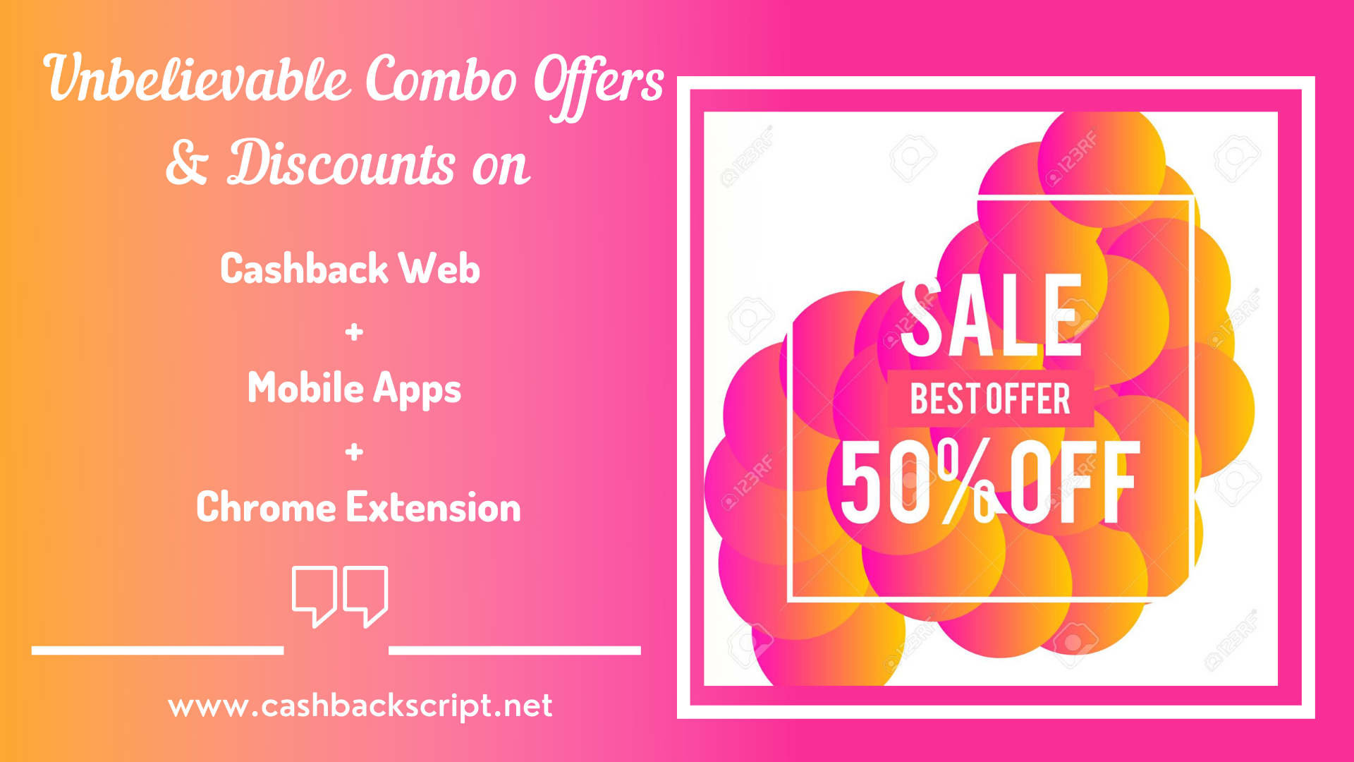 Unbelievable Combo Offers & Discounts on Cashback Web + Mobile App + Chrome Extension